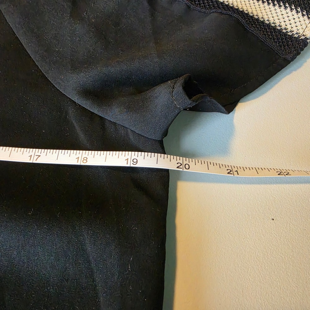 Scotch & Soda Maison Scotch T-Shirt Dress S Black Sporty Mesh Trim Athleisure - Picture 9 of 10